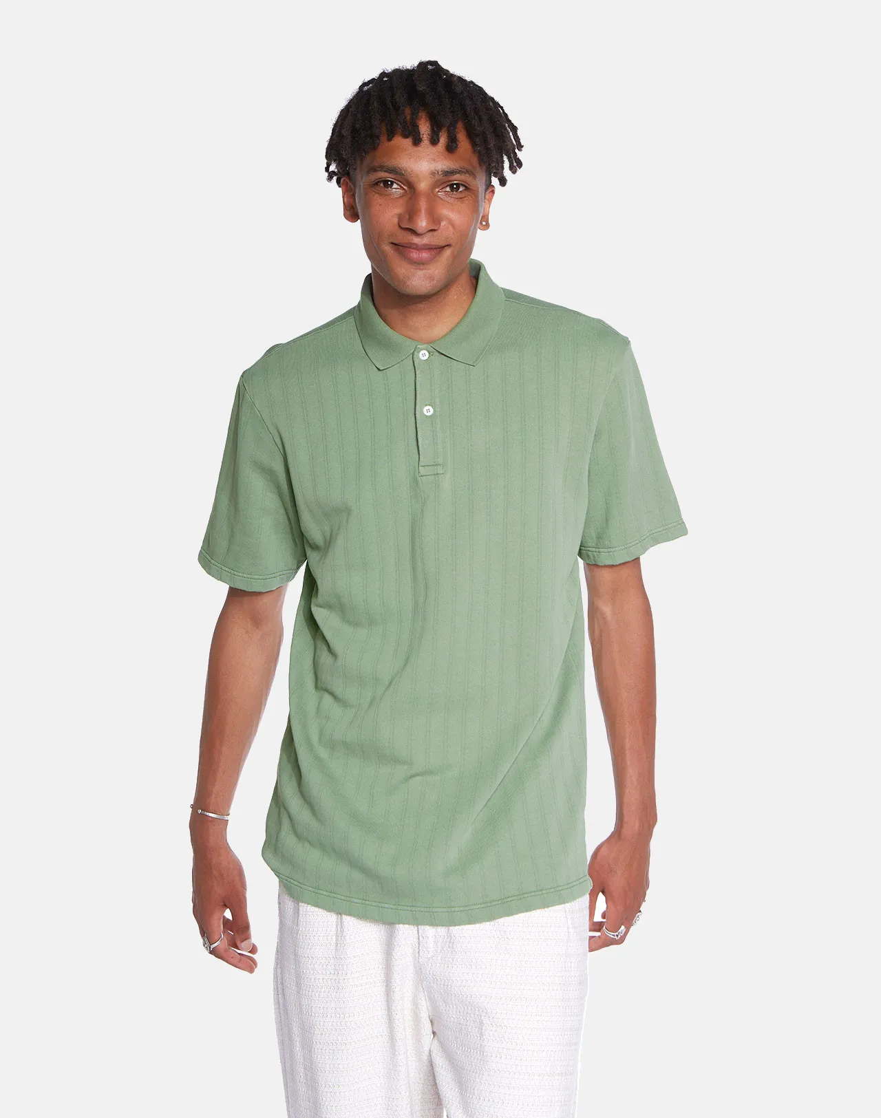 Polo Fez vert sauge Taille L Couleurs Vert sauge