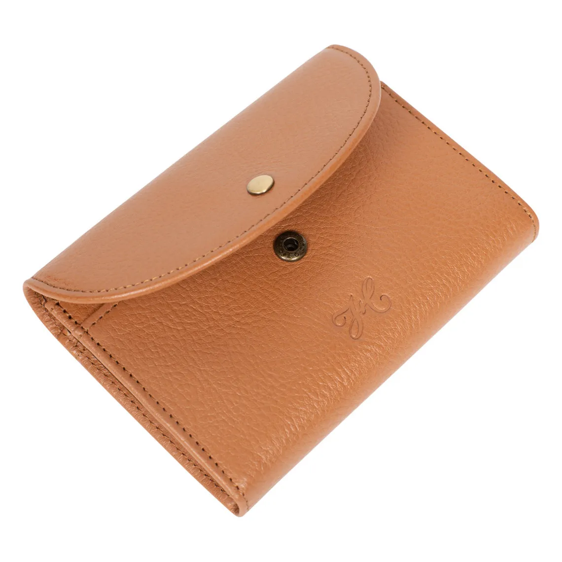 Porte-monnaie - Stop RFID - Cuir de vachette - Tan - Bastille brun naturel | 3 Suisses