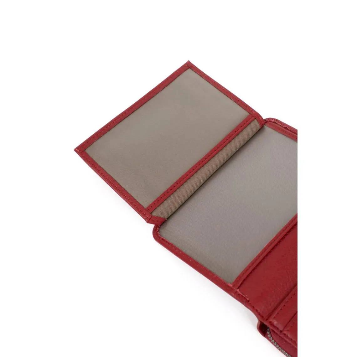 Portefeuille Stop RFID Cuir SAUVAGEH Rouge Vale | 3 Suisses