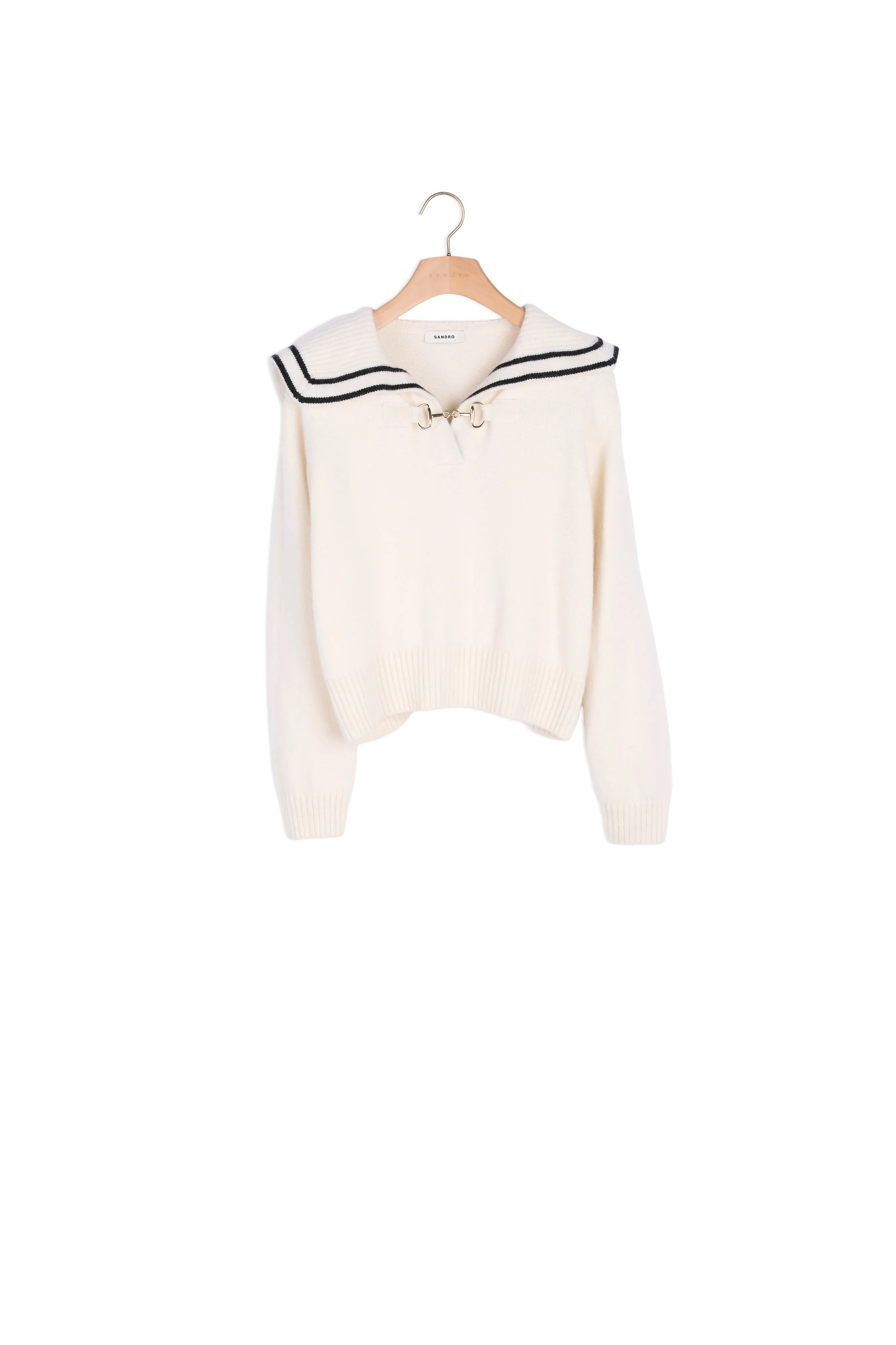 Pull col vareuse