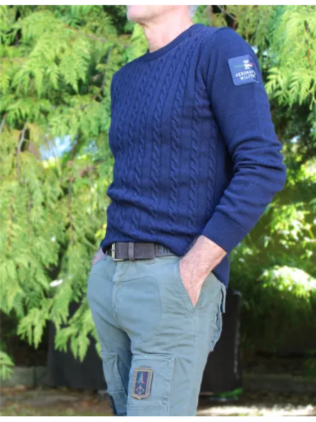 Pull fines torsades Aeronautica Militare