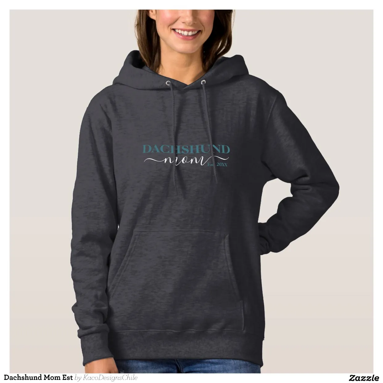 Pull À Capuche Dachshund Maman Est