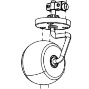 Roue avant pour robot tondeuse Segway Navimow - AB.12.01.00.0199