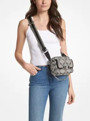 Sac à bandoulière Parker de taille moyenne en jacquard à logo Empire