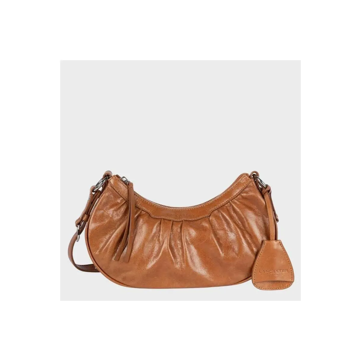 Sac bandoulière en cuir rétro chouchou Lancaster sur pecari