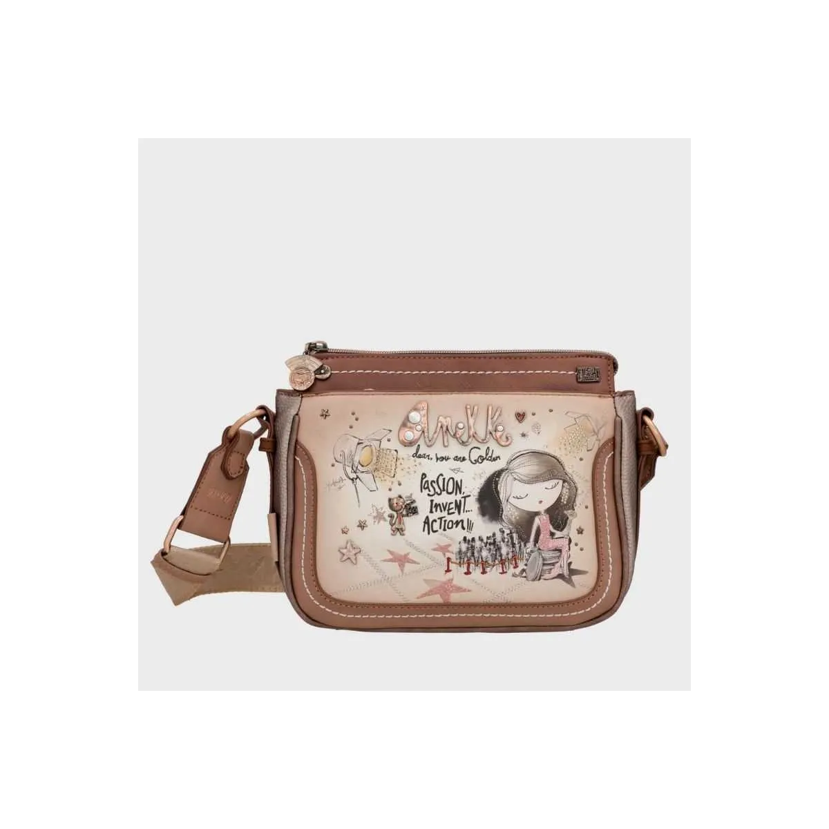 Sac bandoulière Hollywood 38703-062 Anekke sur pecari