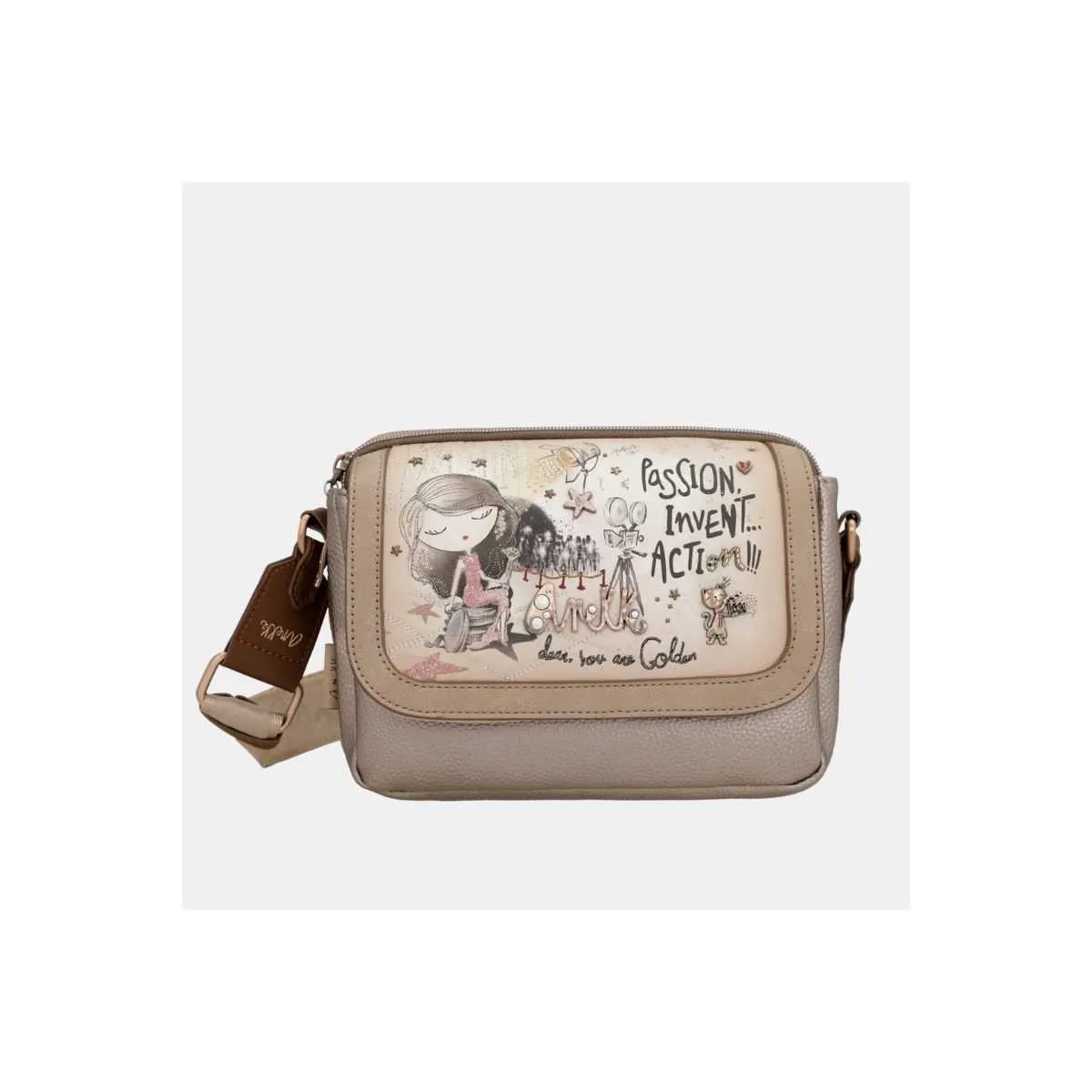 Sac bandoulière hollywood 38703-349 Anekke sur pecari