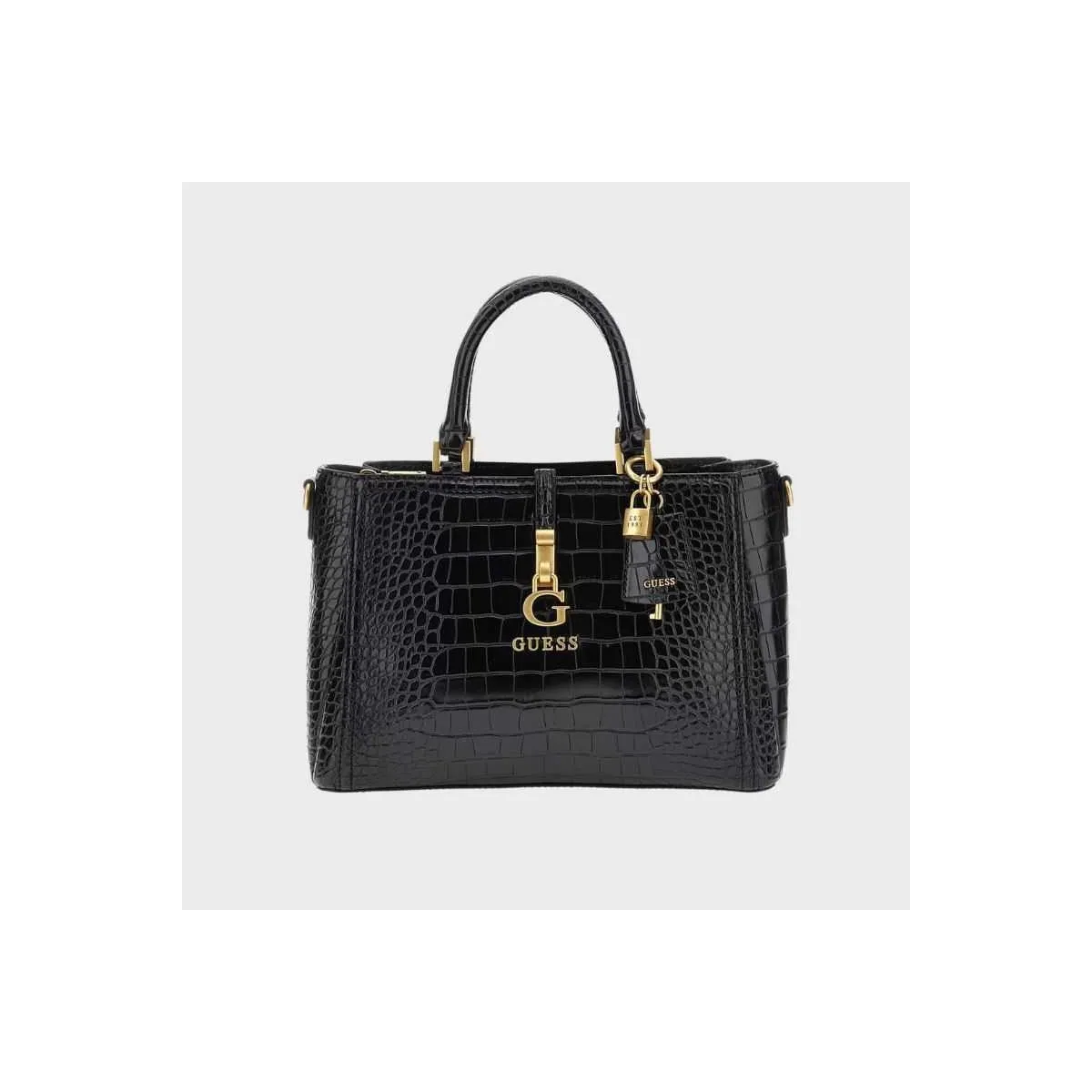 Sac à main effet croco Guess sur pecari
