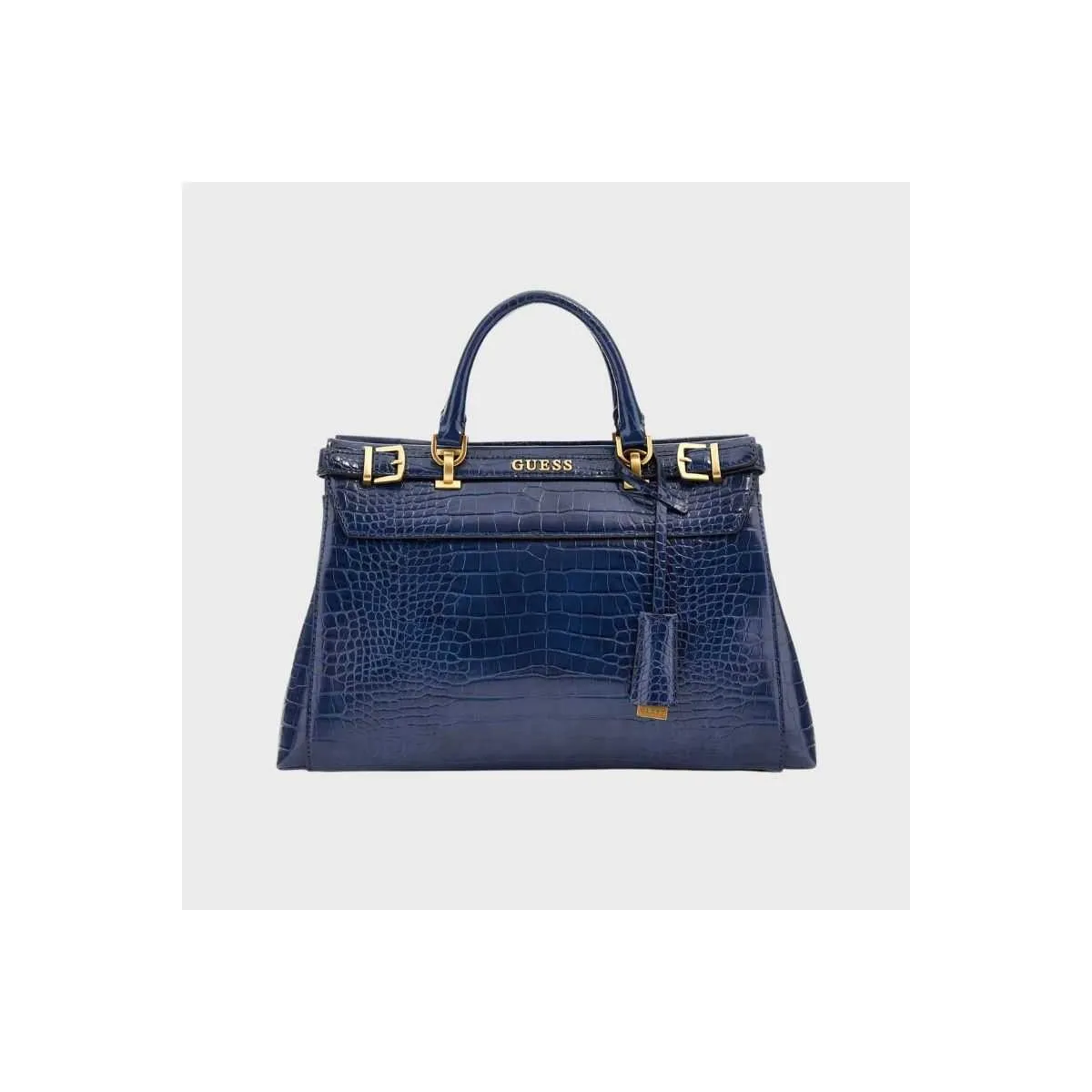 Sac à main imprimé croco de la marque Guess sur pecari