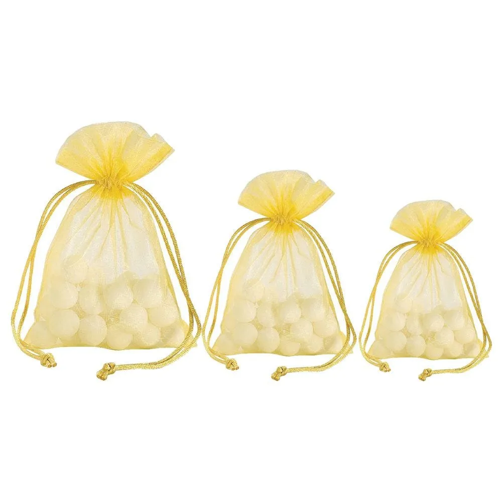 Sachet cadeau voile or