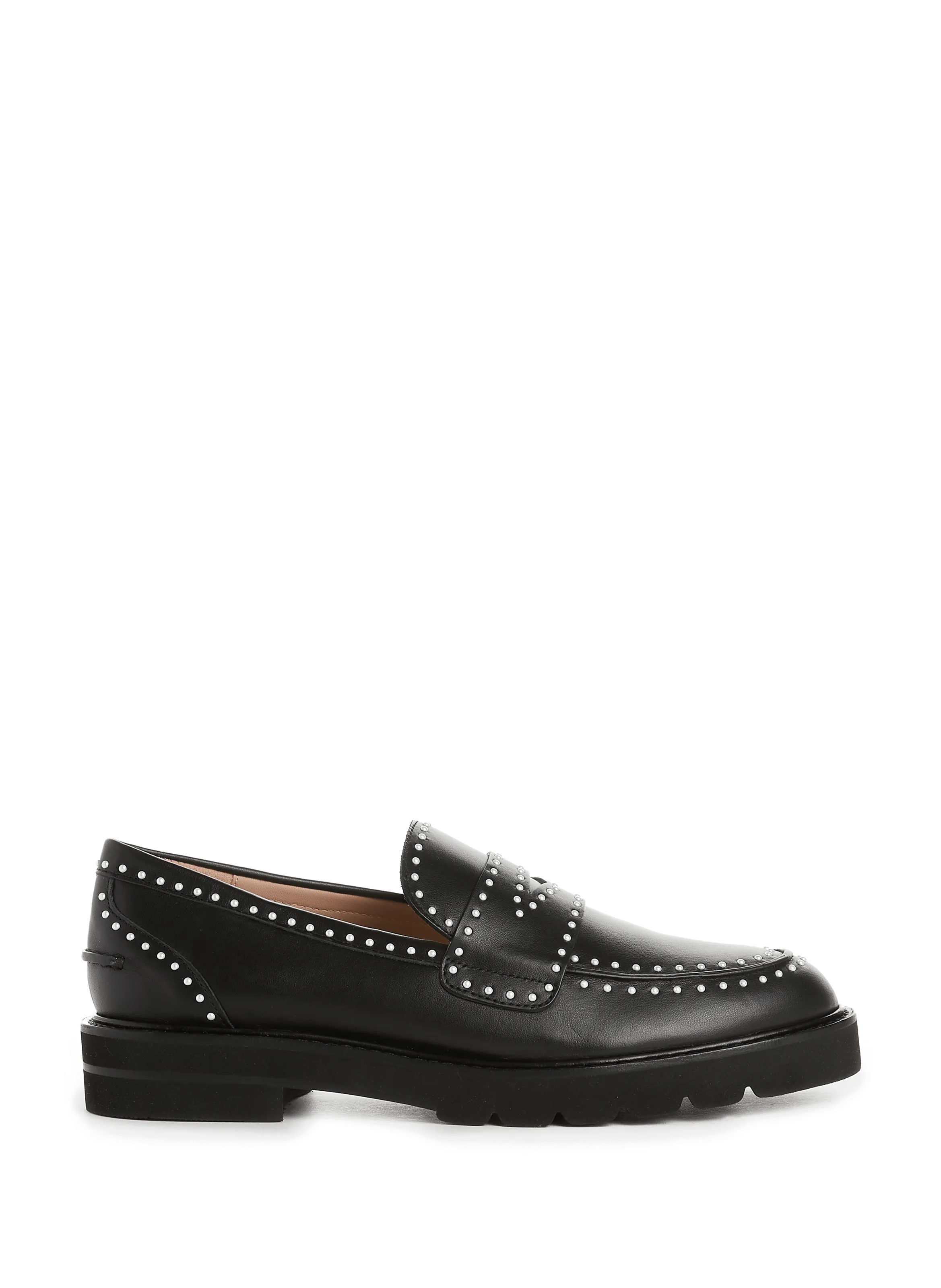 STUART WEITZMAN  Mocassins Parker en cuir - Noir