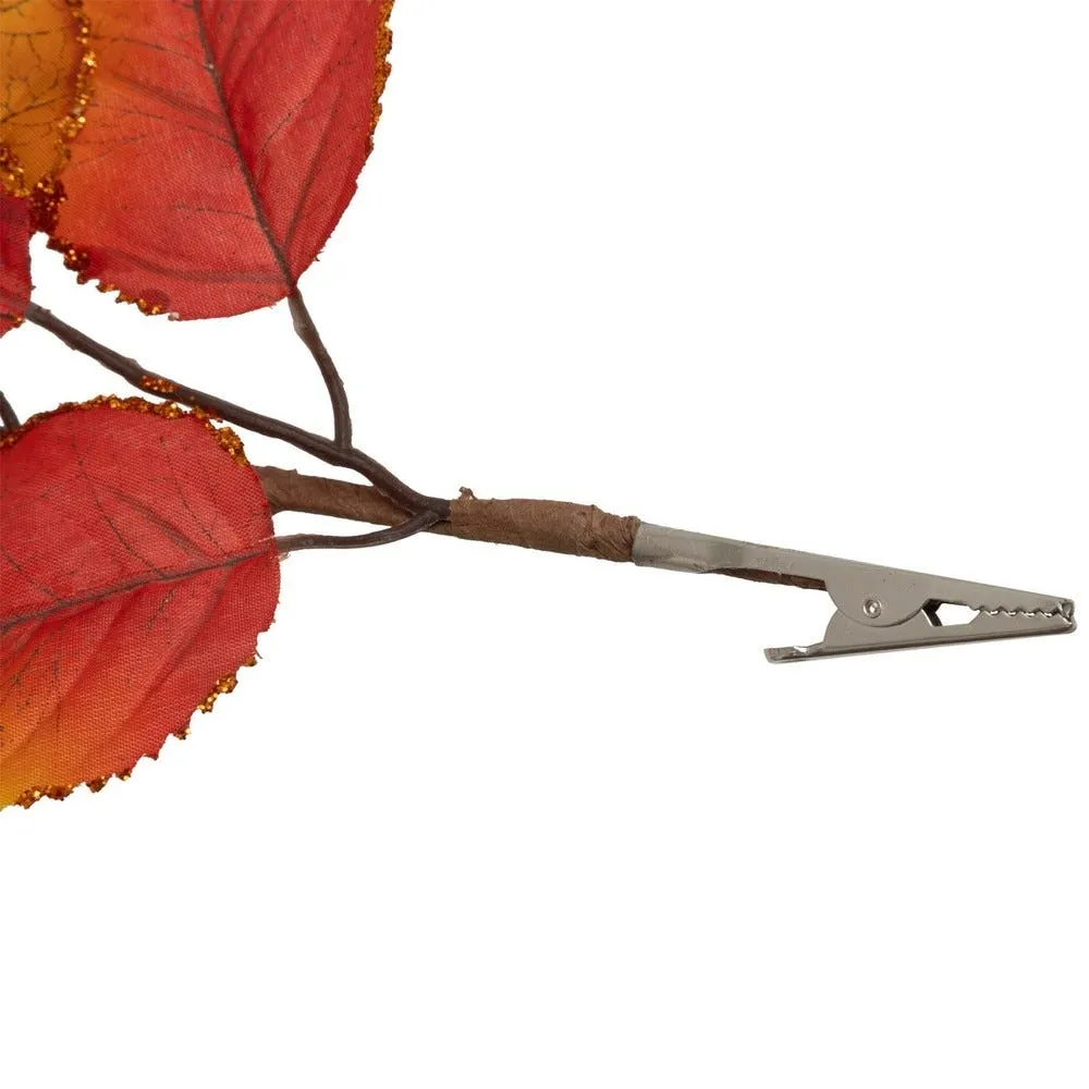 Suspension de noël branche aux couleurs automnales h28cm