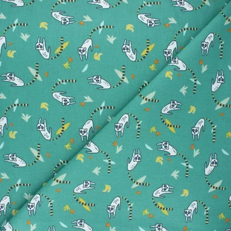 Tissu coton cretonne Srumi - vert