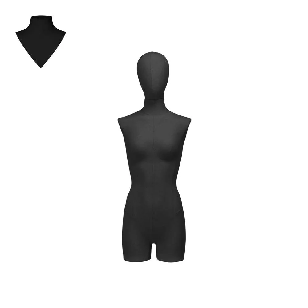 Torso femme couture EU36 tissu noir