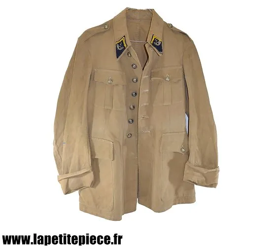 Vareuse de toile (été) modèle 1920/29 1 bataillon de chasseurs à pied 1 bcp - france ww2