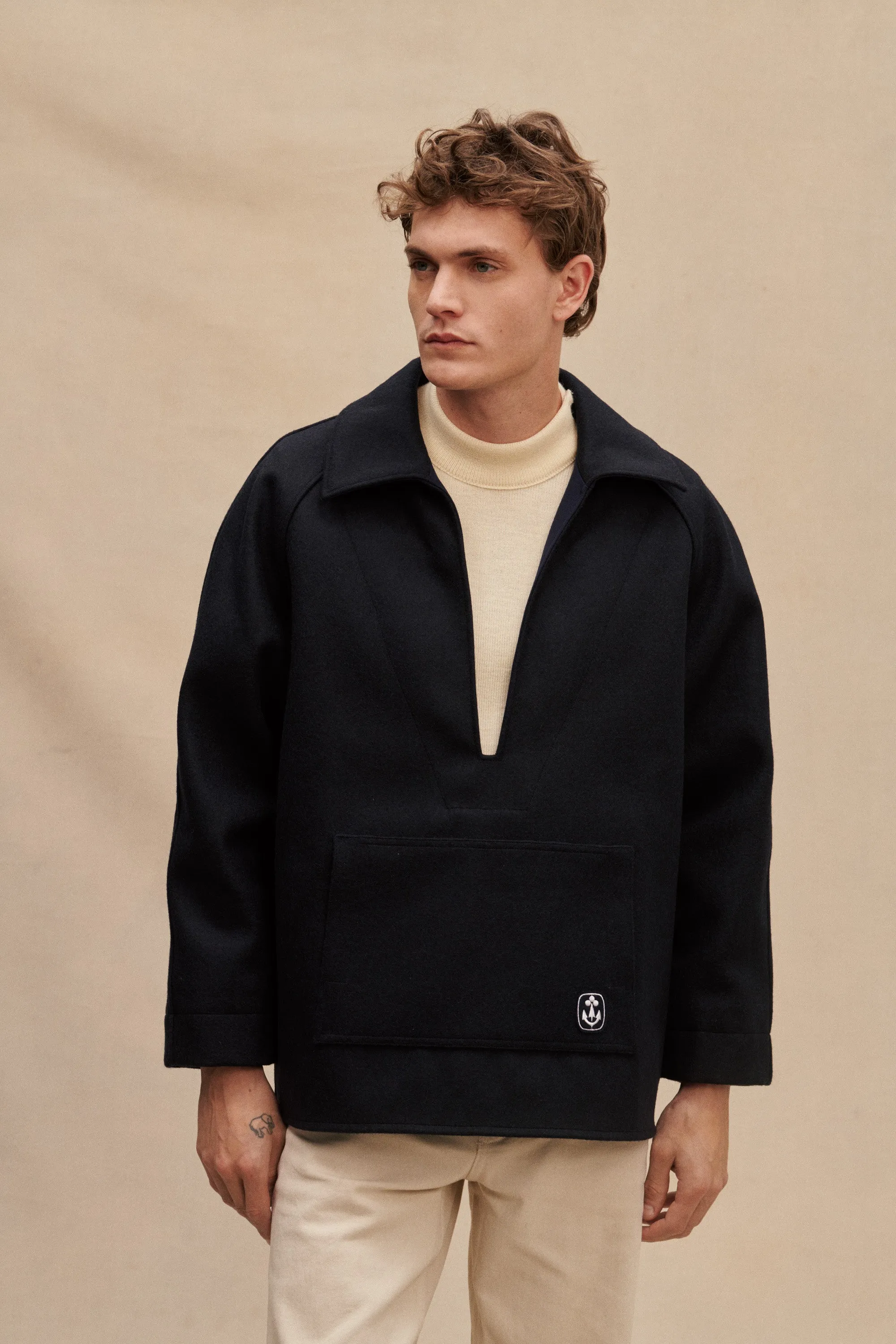 Vareuse en drap de laine pour homme