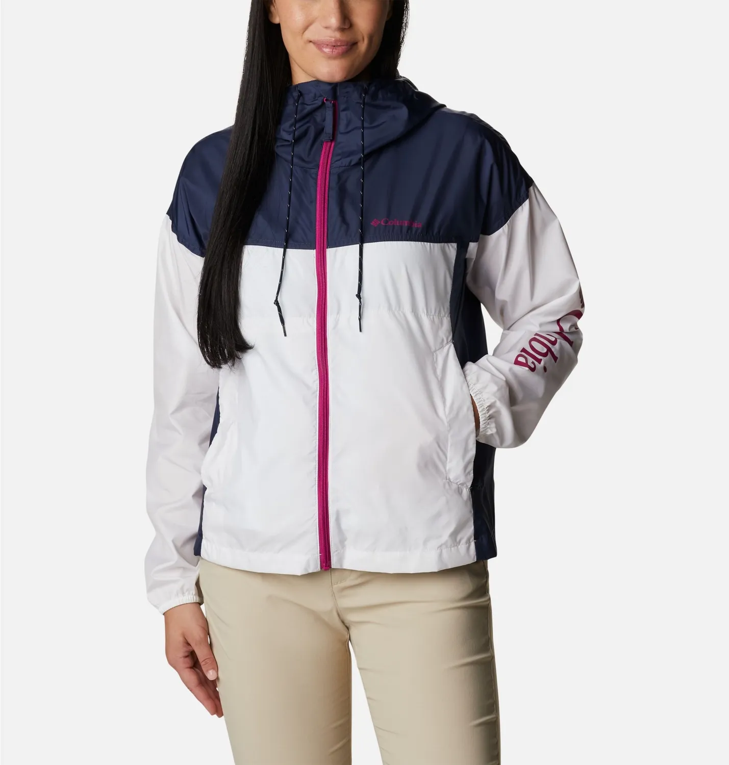 Veste Columbia Femme Flash Challenger Novelty Windbreaker White Nocturna