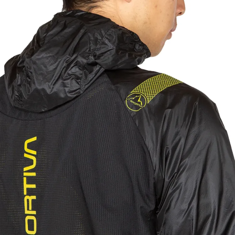 Veste de trail La Sportiva "Blizzard Windbreaker Jkt M" - Homme Taille S Couleur Noir